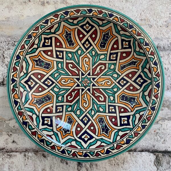 Marokkansk keramikfad 35 cm i dia. - Beatrice