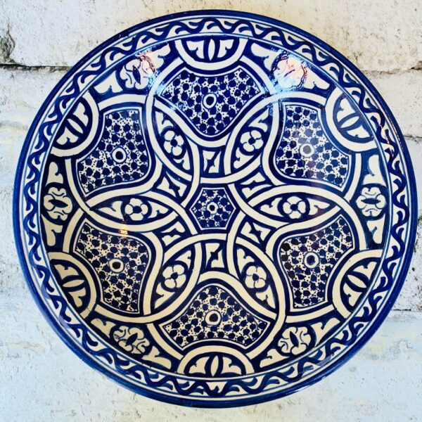 Marokkansk keramikfad 40 cm i dia. - Sima