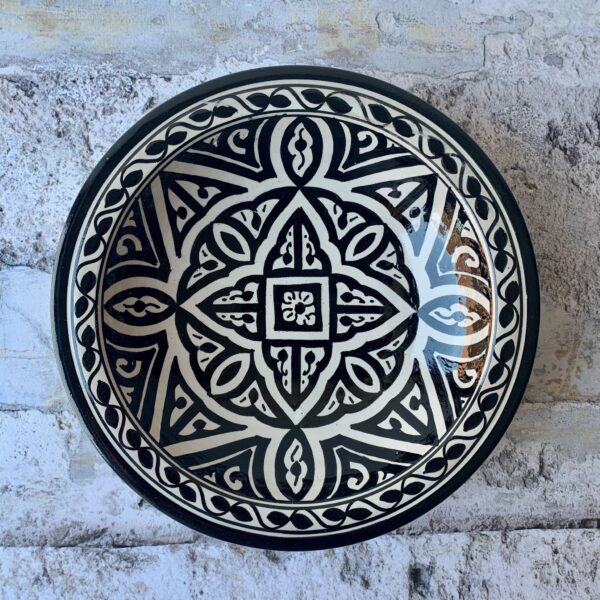 Marokkansk keramikfad 25 cm i dia - Lauren