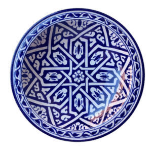 Marokkansk keramikfad 25 cm i dia - Farida