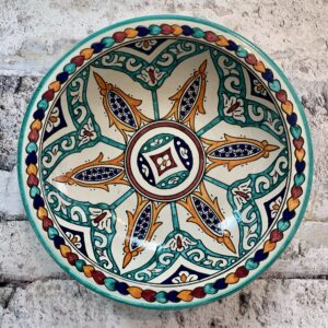Marokkansk keramikfad 35 cm i dia. - Kinsley
