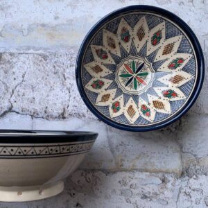 Marokkansk keramikskål - Asta, fra 25 cm i dia.