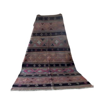 Vintage kelim tæppe, vævet i Tyrkiet - Mål: 179 x 295 cm
