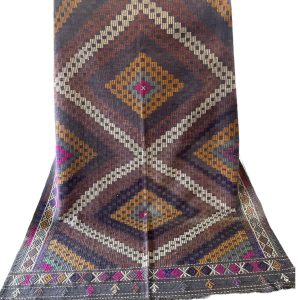 Vintage kelim tæppe, vævet i Tyrkiet - Mål: 185 x 271 cm