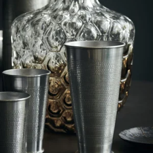 House Doctor Arti Vase H20 cm, Antik Sølv