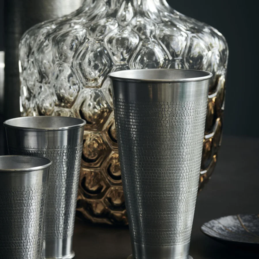 House Doctor Arti Vase H20 cm, Antik Sølv