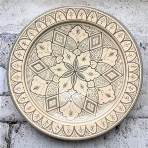 Håndlavet keramikfad - Olga, størrelse ca. 40cm i dia.