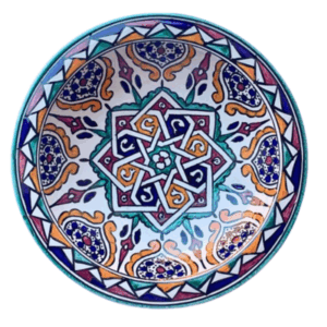 Marokkansk keramikfad 25 cm i dia - Myah