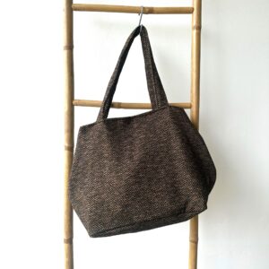 Stor håndlavet stof­taske, No3