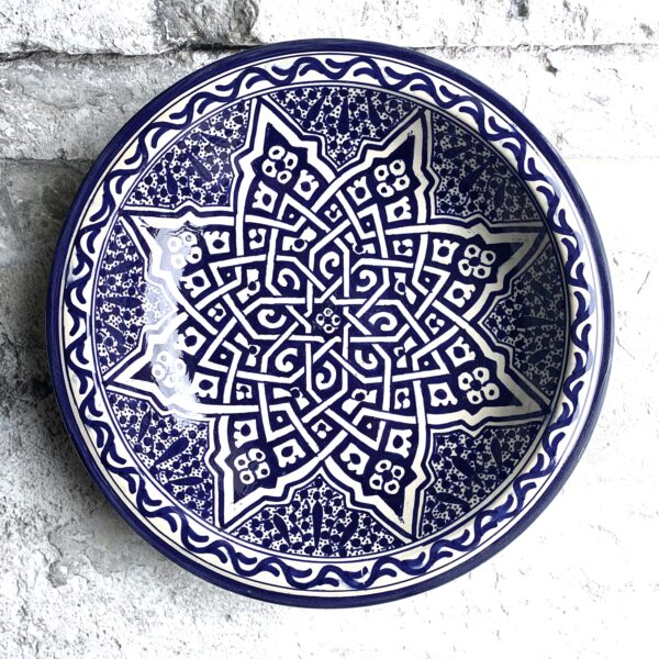 Marokkansk keramikfad 35 cm i dia. - Betty