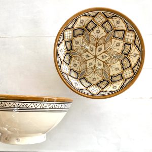 Marokkansk keramikskål - Honey