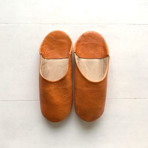 Marokkanske slippers / hjemmesko / Babouches - Orange