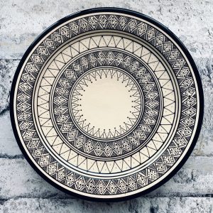 Marokkansk keramikfad 35 cm i dia. - Abigail