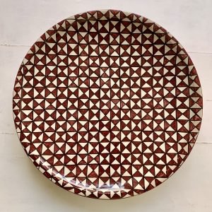Marokkansk keramikfad, 40 cm i dia. - Ginger
