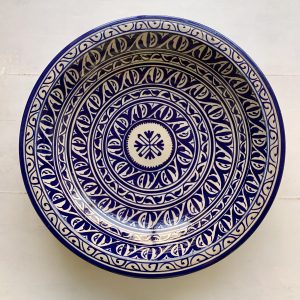Marokkansk keramikfad, 40 cm i dia. - Tallie