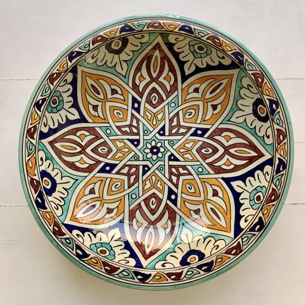 Marokkansk keramikfad, 40 cm i dia. - Vega