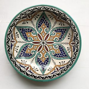 Marokkansk keramikfad 35 cm i dia. - Ava