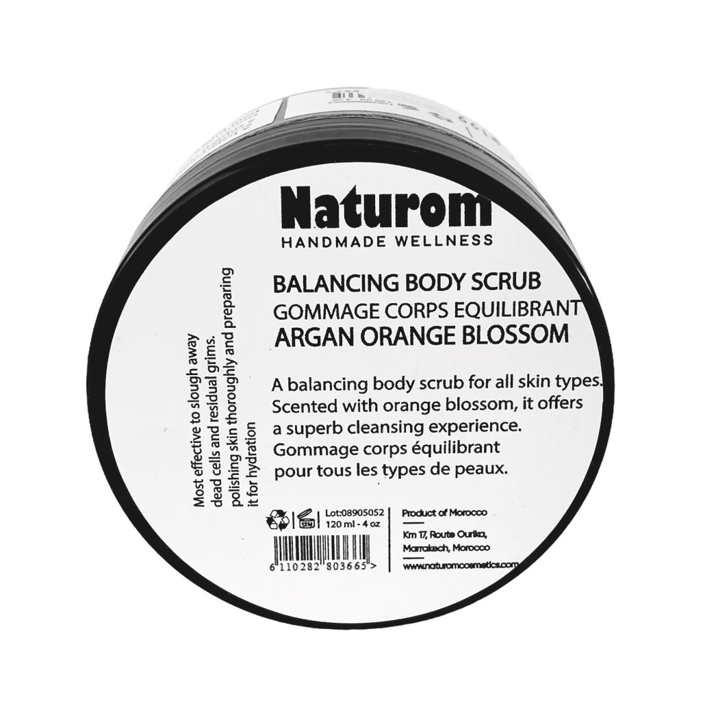 Balancing body scrub, orange bolssom