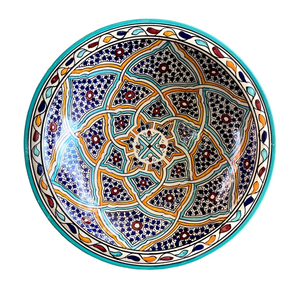Marokkansk keramikfad, 40 cm i dia. - Ava