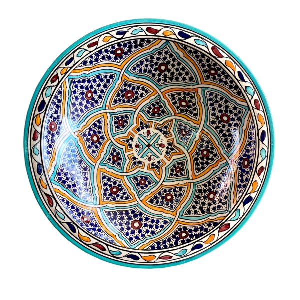 Marokkansk keramikfad, 40 cm i dia. - Ava