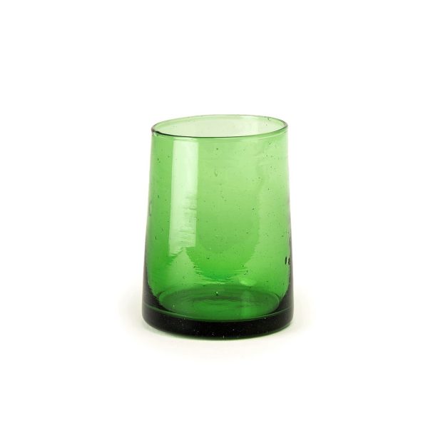 Marokkanske mundblæste glas – 6 stk. BELDI GREEN (M)