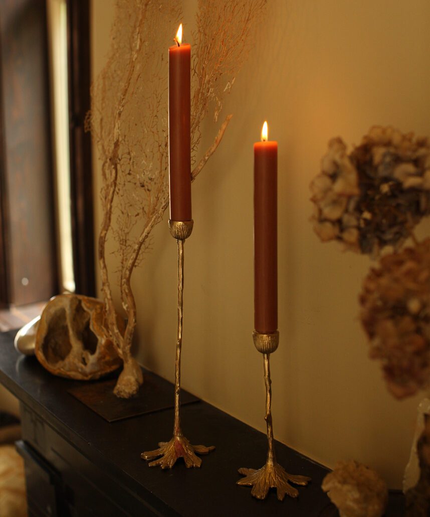 Misty Tree Candle Holder Long